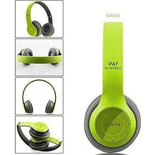 2021 Man Women P47 Wireless SD Card Supported Bluetooth 5.0 On-Ear Headphones Suitable for Sports and Daily Use Folding Stylish