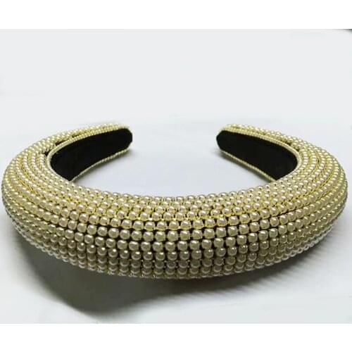 Custom Rhinestones Hairband Handmade Crown Luxury Color Crystal Gold Headband Wedding Hair Jewelry Accessories tiara de noiva