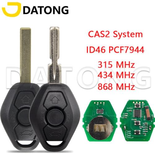 Datong World For BMW CAS2 System 1 3 5 7 Series 46 Chip 868 Mhz Auto Smart Remote Control Replace Car Remote Key HU58 Blade