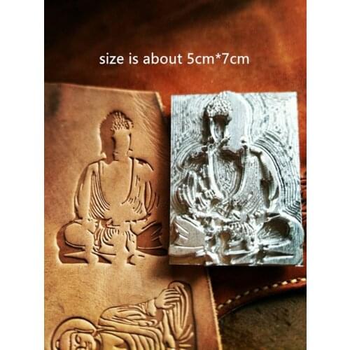 Buddha statue pattern Hand-work unique design leather working tools carving punches stamp craft tools