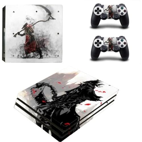 Bloodborne PS4 Pro Stickers Play station 4 Skin Sticker Decals For PlayStation 4 PS4 Pro Console & Controller Skins Vinyl