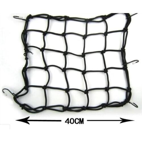 Free Shipping 40*40cm 30*30cm Heavy-Duty Flexible Motorcycle Luggage Net Helmet Holder Tank Mesh ATV Bike Elastic Cargo Net Bag