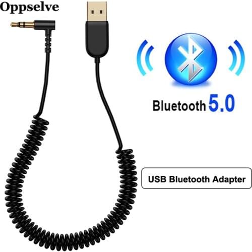 Oppselve USB Bluetooth Adapter 5.0 Aux Receiver Car Audio Music Transmitter Bluetooth Dongle Cabo For 3.5mm Jack Adapter Cables