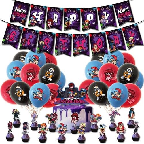 1 Set Friday Night Funk Theme Balloon Birthday Party Balloon Friday Party Decorations Baby Shower Boy Girl Kids Favors Toy Gift