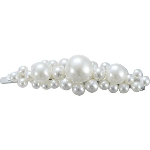 2019 new headdress Korea ins pearl hairpin clips girl bb clip net red hair clip Liu Haifa card ponytail side hair clip