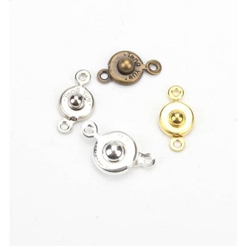10pcs/lot 7*11mm necklace end cap clasps & hooks for diy necklace pendant charms jewelry accessories findings making