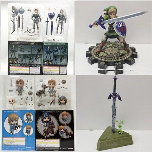 Zelda Breath Of The Wild Figure Master Sword Skyward Sword link Action Figure 733-DX Toys Doll Gift 26cm