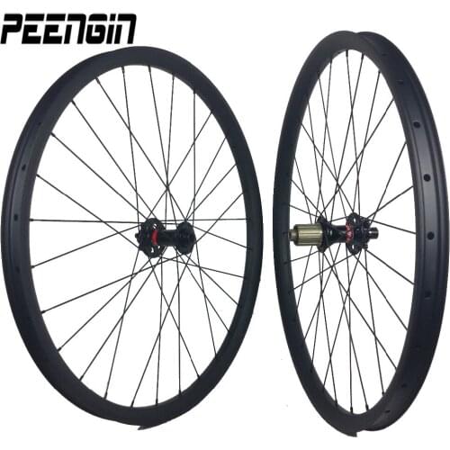 1360g 29er Light OEM carbon wheels mountain bike XC 27er 30X25mm 26inch wheelsets Novatec/powerway/DT 350 240s QR/TA option hub