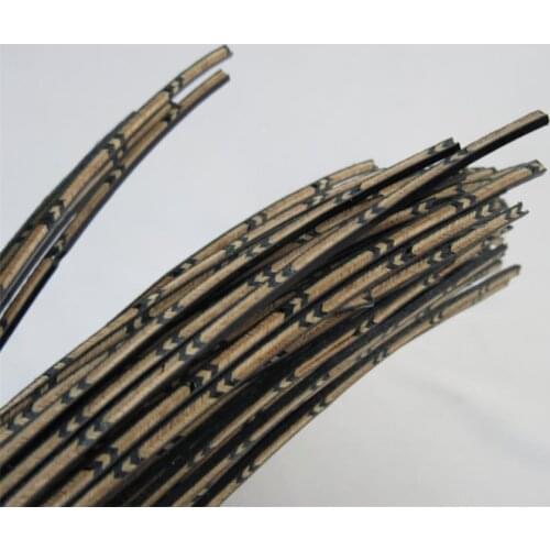 20STRIP LUTHIER FIGURED PURFLING C-92,Measures2.5mm x 1.5mm thick x 880mm long