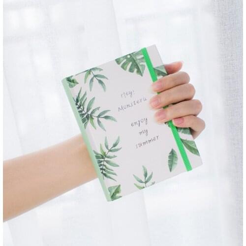 A6 B6 Plant Hardcover Notebook for School 128 Sheets Diary Agenda Daily Planner Colored notebooks Beautiful Handbook Journal