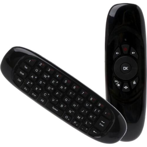 2021 New Russian English C120 Fly Air Mouse 2.4G Mini Wireless Keyboard Rechargeable Remote Control for PC TV Box