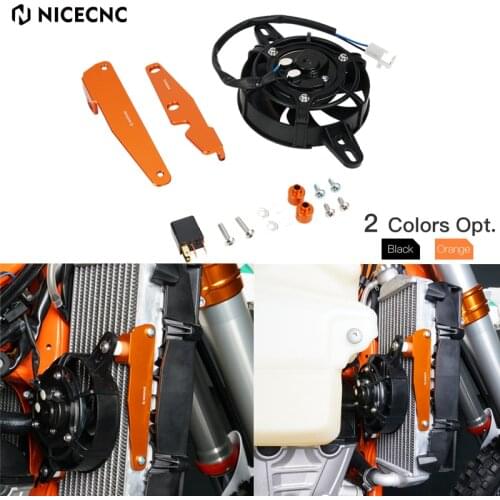 NiceCNC Motorcycle Electric Radiator Cooling Fan Set for KTM 125 200 250 350 450 500 EXC XCW XC SX EXCF XCF SXF TPi 6D 2017-2022