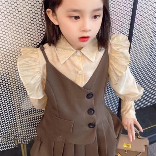 Girl Dress Kids Baby Party Evening Gown 2021 3PCS Warm Plus Velvet Thicken Winter Autumn Princess Long Sleeve Children Clothing