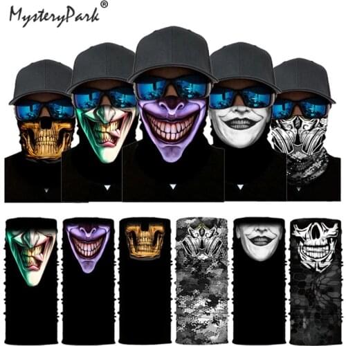MysteryPark Breathable Bandana Mascarillas Venom Neck Gaiter Cycling Face Mask Hiking Scarves Headband Balaclava Bufanda Hombre