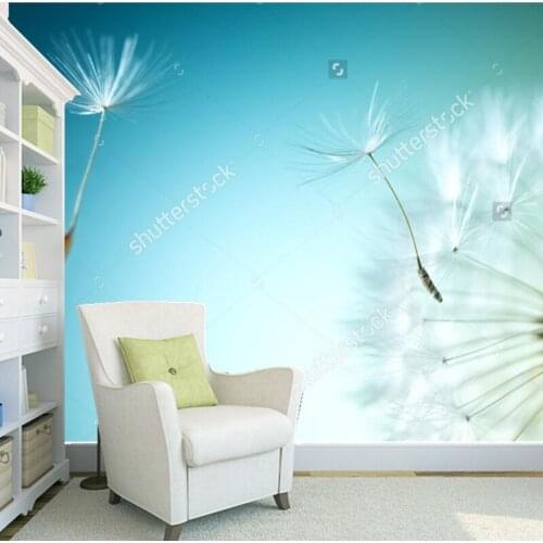 Custom natural scenery wallpaper,Closeup of dandelion,3D photos for the living room bedroom dining room wall wallpaper