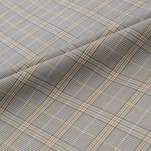 Limited Imported plaid pure linen fabric for suit pants tissus au mètre telas por metro ткань для шитья sewing tissu robe tela