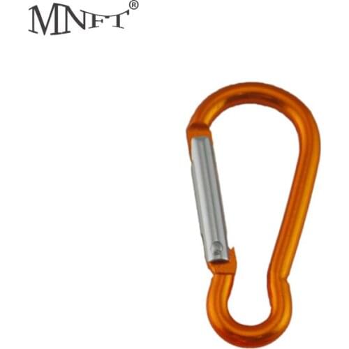 MNFT 10Pcs/Bag Aluminium Alloy Fishing Carabiner Hanging Camping Hiking Tents Snap Safety Buckle Hook Accessory