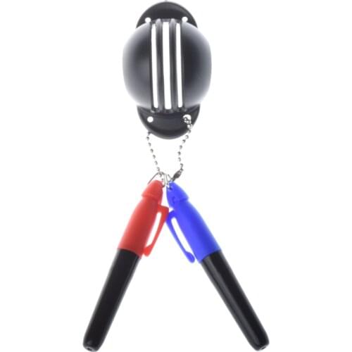 Golf Ball Tri-Line Marker Golf Alignment Kit Easy Ball Liner Drawing Alignment Putting Tool With 2 Pieces Golf Ball Marker Pen