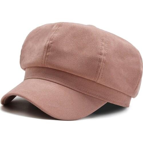 New Autumn Womens Beret Hats For Outdoor Travel Fashion Wild Personalized Octagonal Cap Leisure Hat For Women Girls 2021 Spring