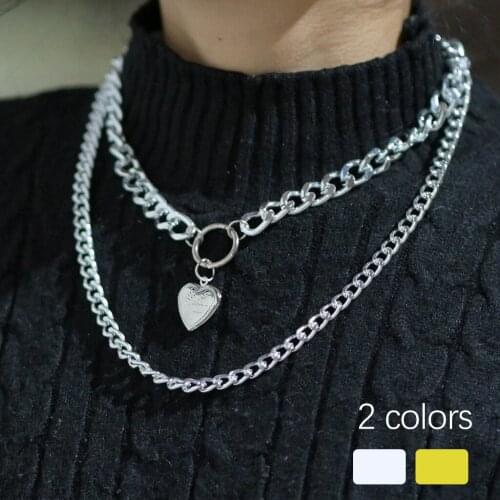 Otoky womens necklaces exquisite Necklace simple round 26 letter diamond necklace A-Z personality English letter necklace