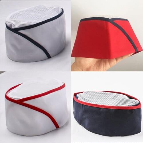 Japan and South Korea chef hat restaurant sushi white cap baking gauze food men and women work hat waiter breathable cook hat