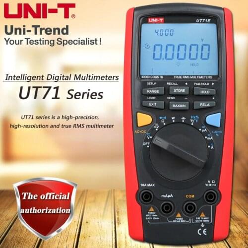 UNI-T UT71A UT71B UT71C UT71D UT71E True RMS Smart Digital Multimeter/USB, Bluetooth/Full Range Overload Protection/Backlight