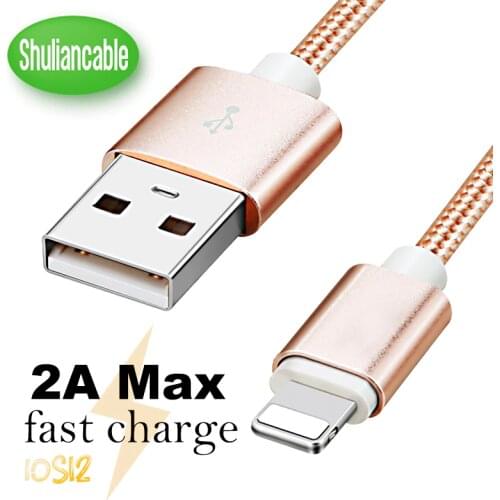 USB Cable for iPhone Fast Charger Lighting USB Cables Charging Cord For iPhone XR Xs Max X For iPhone 10 8 7 6 5 Plus iPad