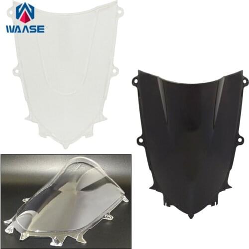 Waase Motorcycle Double Bubble Windscreen Windshield Shield Screen For Yamaha YZF R6 2017 2018 2019