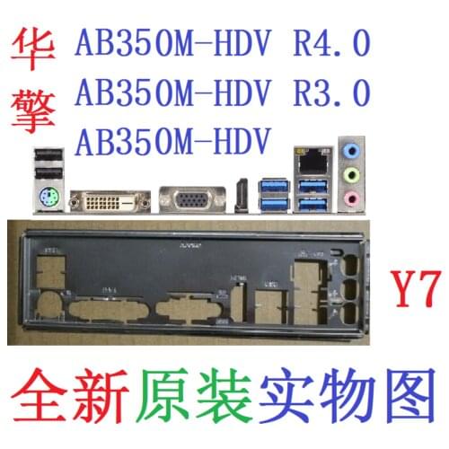 Original IO I/O Shield BackPlate Blende Bracket For ASRock AB350M-HDV R3.0 AB350M-HDV R4.0 AB350M-HDV