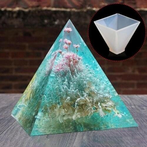 1Pc Soap Pyramid Silicone Mold Resin Pyramid Silicone Pendant Epoxy Tool Resin Craft Mould DIY Jewelry Making Mold