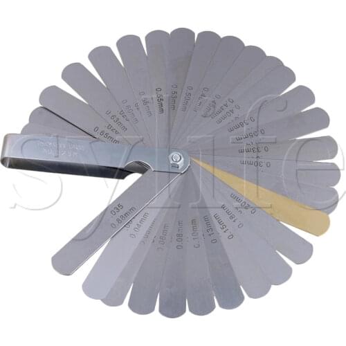 32 Blade Guitar Luthier Feeler Gauge Stainless Steel 0.038mm-0.889mm