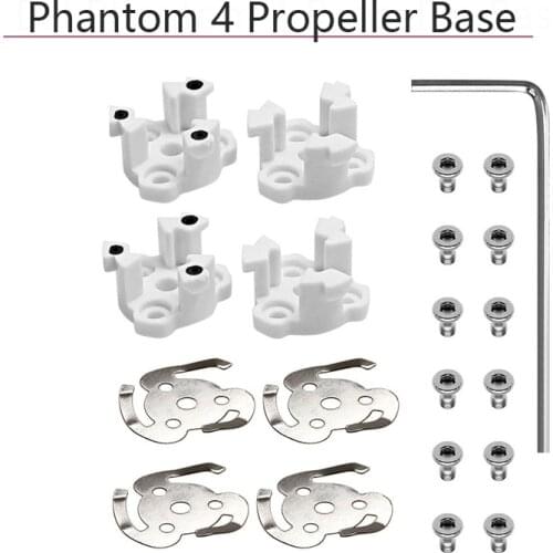 4Pcs Propeller Base for DJI Phantom 4 Drone Motor Mount Plate Adapter Props Holder Quick Release Engine Replacement Parts