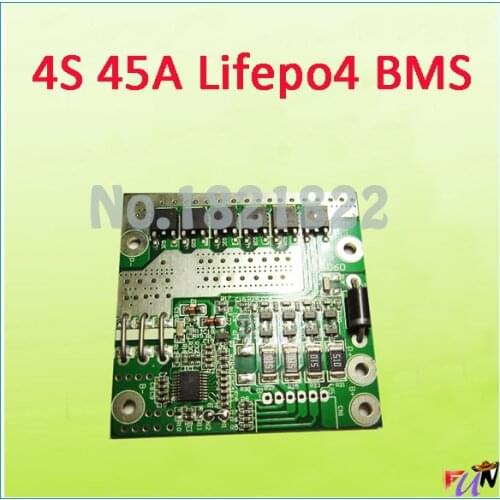 4S 45A lifepo4 BMS PCM lifepo4 battery protection board bms pcm with balancing for lifepo4 battery pack