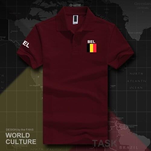 Belgium Belgian polo shirts men short sleeve white brands printed for country 2017 cotton nation team flag new fashion Belgique