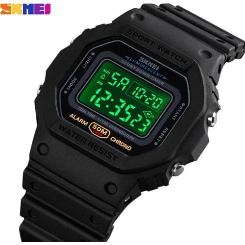 Top Brand SKMEI Fashion LED Display Digital Mens Watch Military Date Stopwatch Clock Male Sport Watches Relogio Masculino 1628