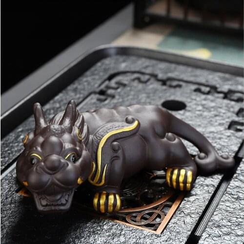 Chinese Style Purple Sand Tea Set Decoration Tea Pet Boutique Tea Table Decoration Can Nourish and Gather Wealth Tea Pets