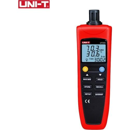 UNI-T UT331 UT332 Digital Thermo-Hygrometer Temperature Humidity Unit Selection Power Save Made USB Interface