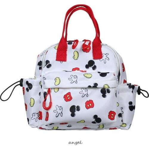 Disney Mickey Minnie kindergarten schoolbag cute boy child bag student cartoon girl backpack double shoulder bag birthday gift