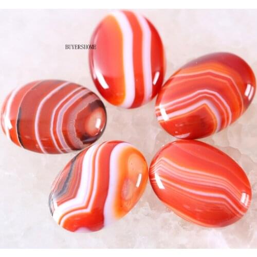 For Jewelry Making Necklace Pendant Bracelet Earrings 22x30MM Oval Natural Stone Bead Red Veins Onyx CAB Cabochon 2Pcs K530