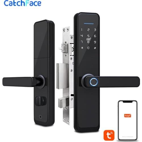 Biometric Fingerprint Door Lock WIFI Smart Digital Electronic Lock Tuay APP Password RFID Keyless Lock Support Smart Life APP