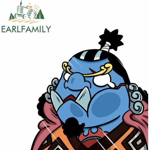 EARLFAMILY 13cm x 12.7cm for Cartoon Car Stickers Vinyl JDM Bumper Trunk Truck Graphics RV VAN 3D DIY Fine Decal