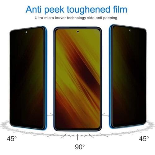 Adhesive NFC Privacy Screen Protector For Redmi Poco X3 Mobile Phone Tempered Glass Protective Film Dropship Wholesale
