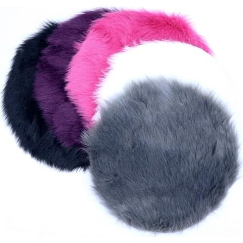 1piece Round Imitation Sheepskin Rug Bedroom Mat Plush Carpet Area Rugs Sofa Office Cushion Bath Room Fluffy Mats Hairy Fur Rugs