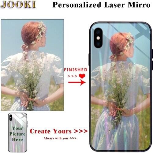 A80 Custom Laser Mirror Case For Samsung Galaxy A80 Phone Case personalize Glitter Soft Cover For Samsung Galaxy A90 Case A805F