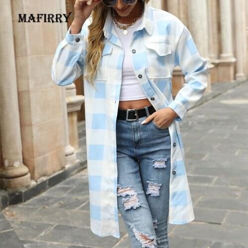 MAFIRRY Women's Plaid Shirts
