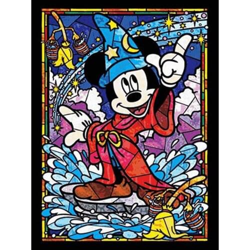 Disney Magic Mickey DIY Diamond Painting Cross Stitch Kits Cartoon Character Diamond Embroidery Cartoon Picture Home Decor