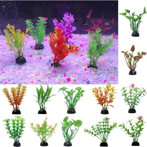 New Artificial Simulation Plants Aquarium Decor PVC Water Weeds Ornament Plant Fish Tank Accessories Aquarium Grass