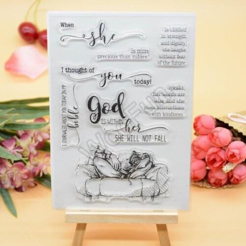 I thought of you today Clear Stamp Rubber Clear Stamp for Card Making Decoration and Scrampbooking