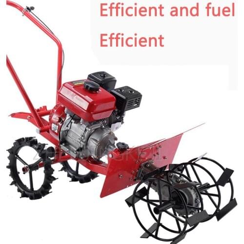 Agricultural Gasoline Micro Tillage Machine Multifunction Garden Orchard Vegetable Field Loose Soil Weeding Rotary Tiller Tools
