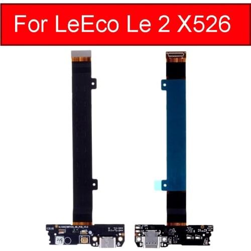 Original USB Charger Flex Cable For LeTV LeEco Le 2 X526 Charging Port Dock Connector Flex Cable With Microphone Repair Parts